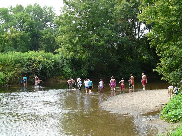 Wading